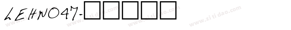 LEHN047字体转换