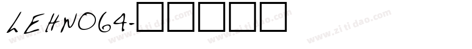 LEHN064字体转换