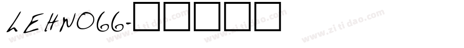 LEHN066字体转换