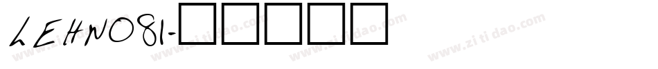 LEHN081字体转换