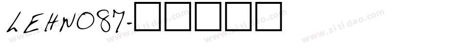 LEHN087字体转换