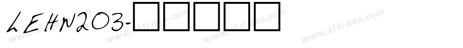 LEHN203字体转换