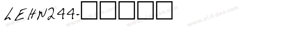 LEHN244字体转换