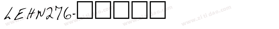 LEHN276字体转换