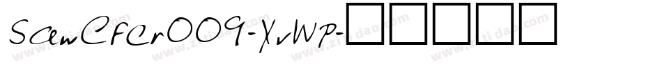SawCfcr009-XvWP字体转换