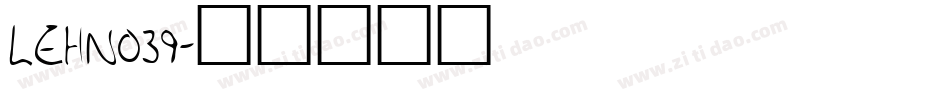 LEHN039字体转换