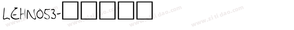 LEHN053字体转换