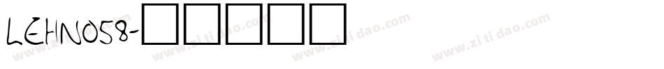 LEHN058字体转换