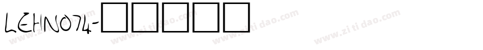 LEHN074字体转换
