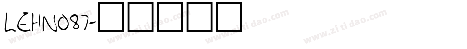 LEHN087字体转换
