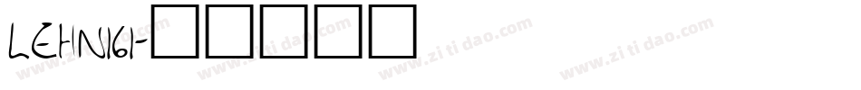 LEHN161字体转换