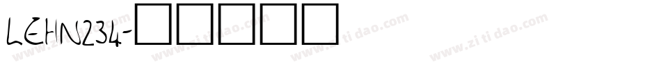 LEHN234字体转换