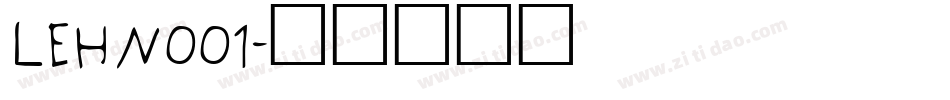 LEHN001字体转换