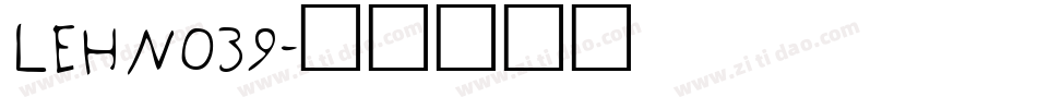 LEHN039字体转换