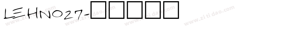 LEHN027字体转换