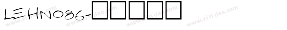 LEHN086字体转换
