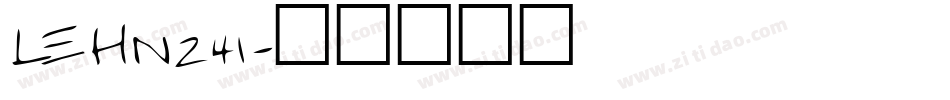 LEHN241字体转换