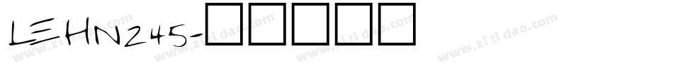 LEHN245字体转换
