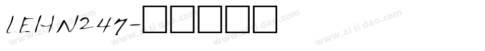 LEHN247字体转换