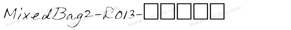 MixedBag2-R013字体转换