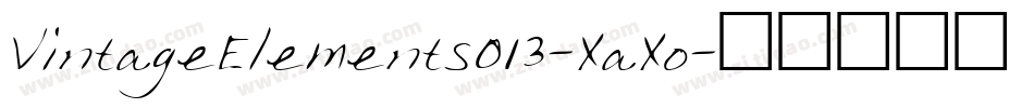 VintageElements013-XaXo字体转换