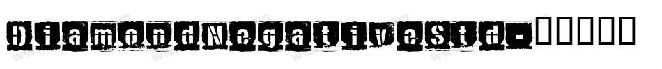 DiamondNegativeStd字体转换