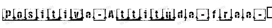 Positive-Attitude-free字体转换