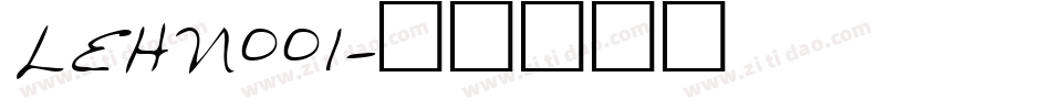 LEHN001字体转换