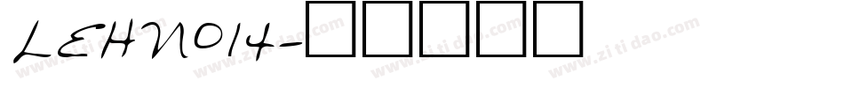 LEHN014字体转换
