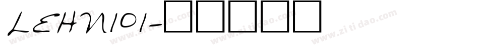 LEHN101字体转换