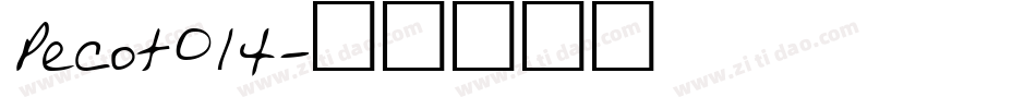 Pecot014字体转换