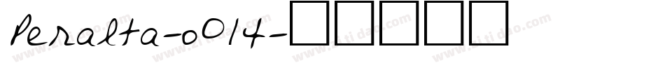 Peralta-o014字体转换