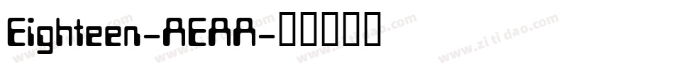 Eighteen-AEAA字体转换
