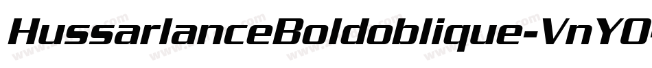 HussarlanceBoldoblique-VnY0字体转换