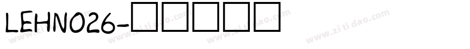 LEHN026字体转换