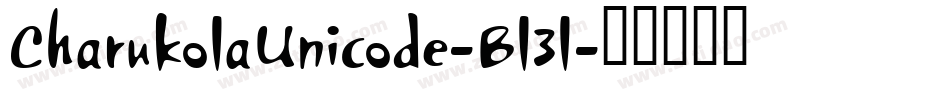 CharukolaUnicode-Bl3l字体转换