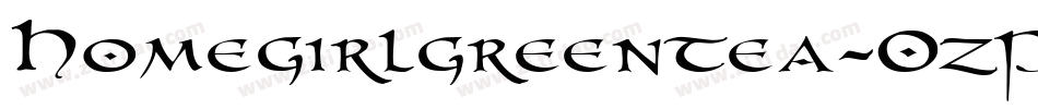 Homegirlgreentea-0zPr字体转换