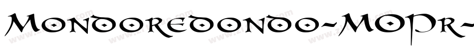 Mondoredondo-MOPr字体转换