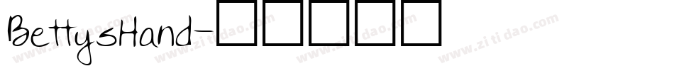 BettysHand字体转换