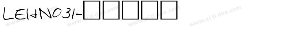 LEHN031字体转换