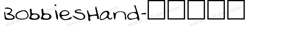 BobbiesHand字体转换