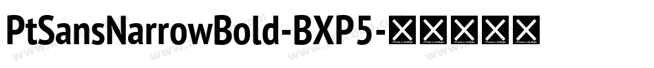 PtSansNarrowBold-BXP5字体转换