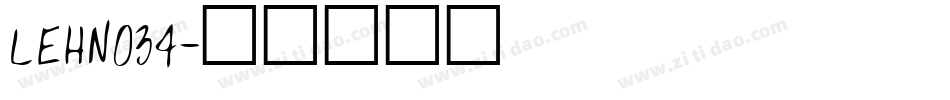 LEHN034字体转换