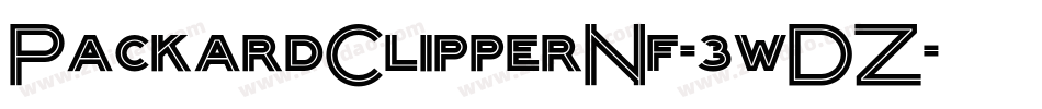PackardClipperNf-3wDZ字体转换