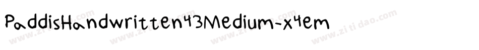 PaddisHandwritten43Medium-x4em字体转换