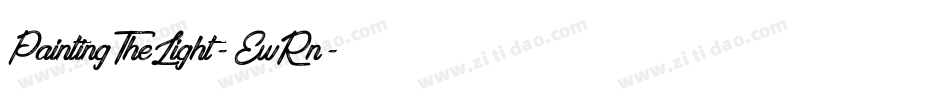 PaintingTheLight-EwRn字体转换