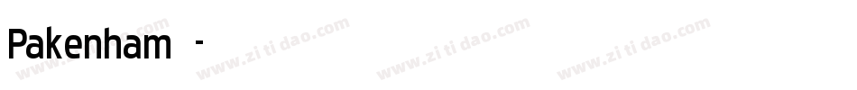 Pakenham字体字体转换