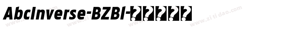 AbcInverse-BZBl字体转换