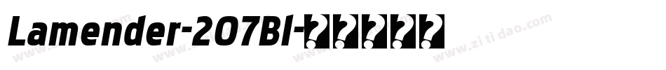 Lamender-2O7Bl字体转换