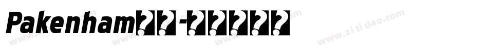 Pakenham字体字体转换